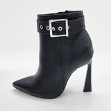 Vizzano 3102-101 High Heel Boot in Black Napa