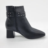 Vizzano 3098-103 Block Heel Boot in Black Napa