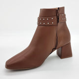 Vizzano 3098-103 Block Heel Boot in Cinnamon Napa