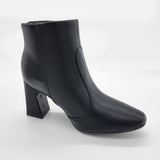 Beira Rio 9086-102 Block Heel Ankle Boot in Black