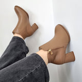 Modare 7078-101 Low Heel Ankle Boot in Taupe