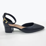 Beira Rio 4182-204 Pointy Toe Ankle Strap Pump in Black