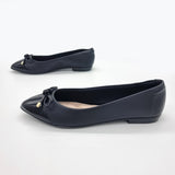 Beira Rio 4136-1102 Pointy Toe Flat in Black