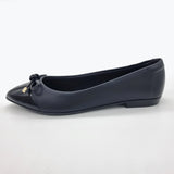 Beira Rio 4136-1102 Pointy Toe Flat in Black