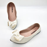 Moleca 5727-129 Pointy Toe in Off White Napa