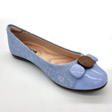 Moleca 5800-101 Round Toe Flat in Jeans