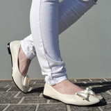 Moleca 5727-129 Pointy Toe in Off White Napa
