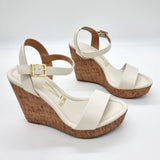 Vizzano 6283-2000 Wedge Sandal in Off White Napa
