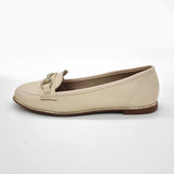 Beira Rio 4311-104 Round Toe Flat Loafer in Cream Napa