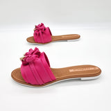 Moleca 5297-446 Ruffled Slip-on Sandal in Pink