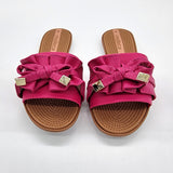 Moleca 5297-446 Ruffled Slip-on Sandal in Pink