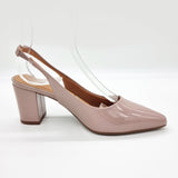 Vizzano 1290-503 Pointy Toe Slingback Pump in Taupe Patent