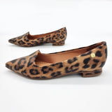 Vizzano 1206-261 Pointy Toe Flat in Multi Beige