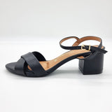 Vizzano 6291-927 Block Heel Sandal in Black Napa