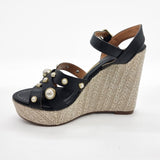 Vizzano 6283-2117 Studded Wedge Sandal in Black