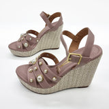 Vizzano 6283-2117 Studded Wedge Sandal in Taupe