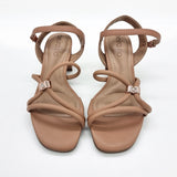 Beira Rio 8536-102 Block Heel Strappy Sandal in Nude