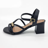 Beira Rio 8536-102 Block Heel Strappy Sandal in Black
