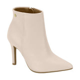 Vizzano 3049-219 Pointy Toe Stiletto Heel Ankle Boot in Off White