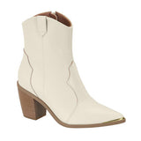 Vizzano 3070-108 Pointy Toe Ankle Boot in Off White Napa