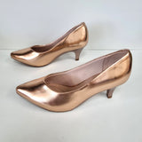 Beirra Rio 4076-1101 Pointy Toe Pump in Rose Gold Napa