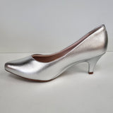 Beirra Rio 4076-1101 Pointy Toe Pump in Silver Napa