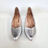 Beirra Rio 4076-1101 Pointy Toe Pump in Silver Napa