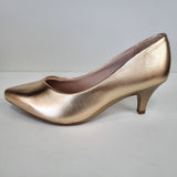 Beirra Rio 4076-1101 Pointy Toe Pump in Gold Napa