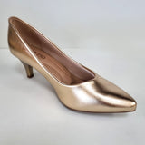 Beirra Rio 4076-1101 Pointy Toe Pump in Gold Napa