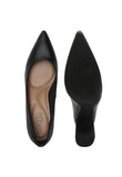 Beira Rio 4241-200 Pointy Toe Block Heel Pump in Black Napa