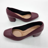 Beira Rio 4304-100 Block Heel Pump in Wine Napa