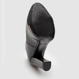 Beira Rio 4788-300 Block Heel Pump in Black Patent