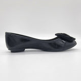 Moleca 5027-1445 Round Toe Ballerina Flat in Black