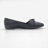 Moleca 5301-363 Pointy Toe Ballerina Flat in Black