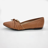 Moleca 5301-363 Pointy Toe Ballerina Flat in Camel