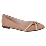 Moleca 5301-375 Pointy Toe Flat in Nude Napa