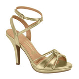Vizzano 6210-1133 High Heel Strappy Sandal in Golden Napa