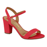 Vizzano 6262-474 Block Heel Sandal in Red Napa
