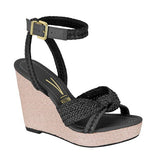 Vizzano 6283-2107 Wedge Sandal in Black