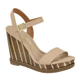 Vizzano 6283-5800 Wedge Sandal in Beige Napa