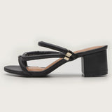 Vizzano 6291-1151 Block Heel Strappy Sandal in Black
