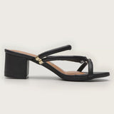 Vizzano 6291-1151 Block Heel Strappy Sandal in Black