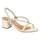 Vizzano 6291-1151 Block Heel Strappy Sandal in Off White