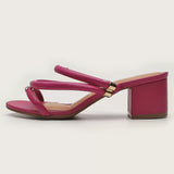 Vizzano 6291-1151 Block Heel Strappy Sandal in Magenta