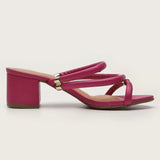 Vizzano 6291-1151 Block Heel Strappy Sandal in Magenta