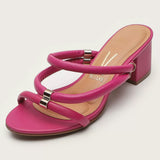 Vizzano 6291-1151 Block Heel Strappy Sandal in Magenta