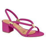 Vizzano 6291-1151 Block Heel Strappy Sandal in Magenta