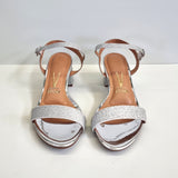 Vizzano 6291-900 Low Heel Sandal in Silver Glitter