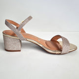 Vizzano 6291-900 Low Heel Sandal in Golden Glitter