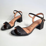 Vizzano 6291-900 Low Heel Sandal in Black Glitter